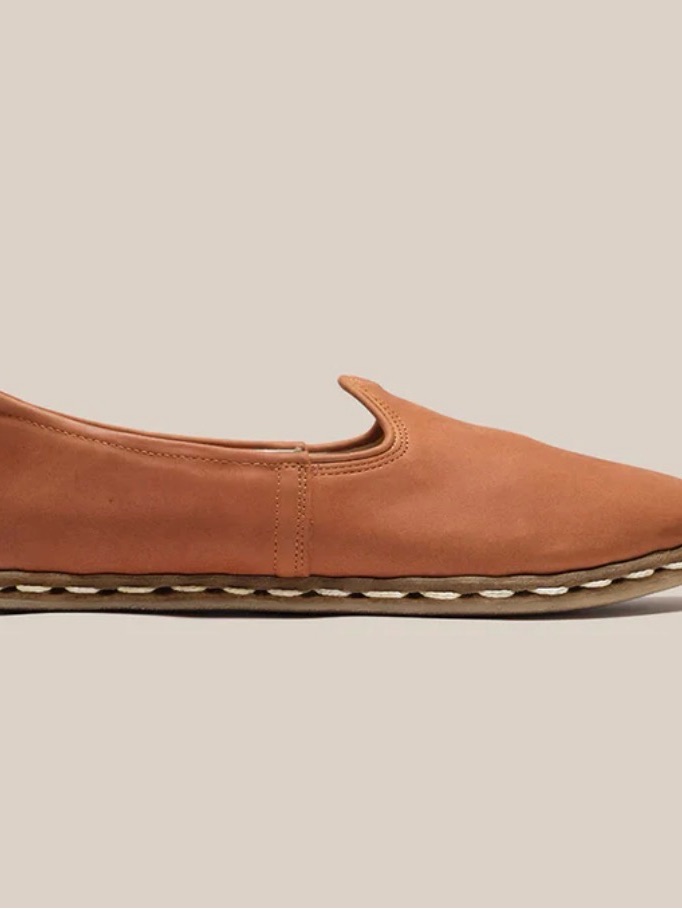 Sabah Leather Slip-On Moccasins In Tan — image 4 of 6